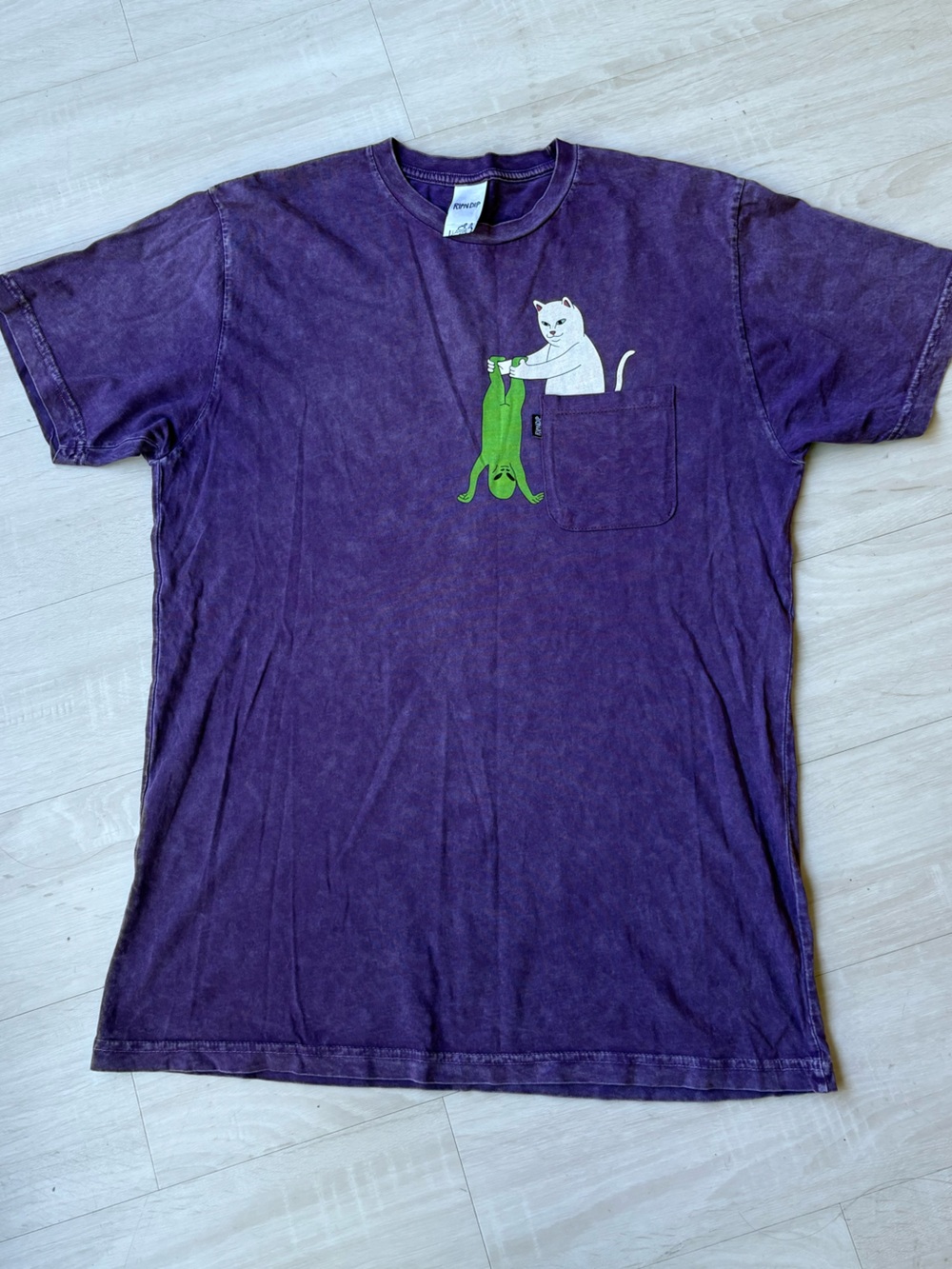 Rip N Dip Break Yo Self Mineral Wash Purple T-Shirt